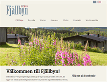 Tablet Screenshot of fjallbyn.se